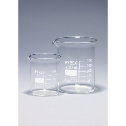 BECHER A BEC FORME BASSE PYREX 5ML - PAR 10