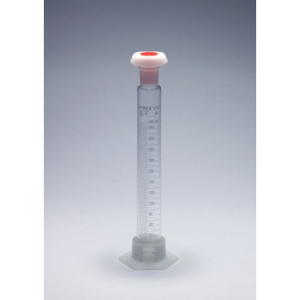 EPROUVETTE GRADUEE BOUCHEE VERRE PYREX CL. B 50ML - X2