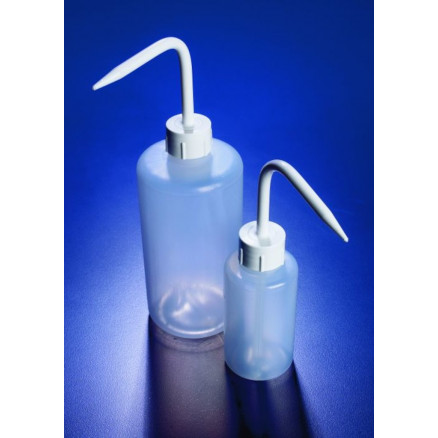PISSETTE RONDE COL ETROIT LDPE BOUCHON BLANC 250ML - PACK X5