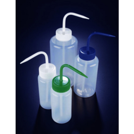 PISSETTE COL LARGE LDPE BOUCHON BLANC 1L - PACK 5