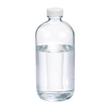 FLACON ROND BOSTON VERRE CLAIR BOUCHON A VIS 1L - PACK X12