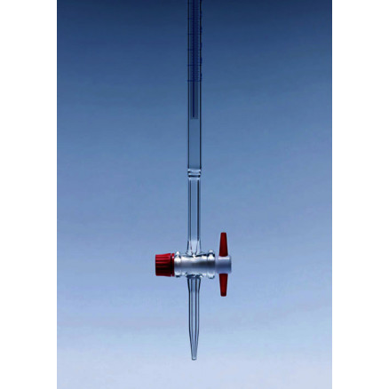 BURETTE PYREX VERRE CLASSE AS SB CLE PTFE 1/20 25ML