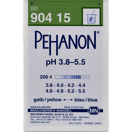 PAPIER PH PEHANON PH 3,8-5,5 PACK DE 2X 200 LANGUETTES