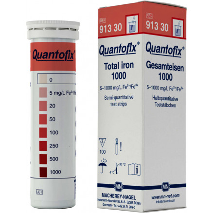 QUANTOFIX FER 0-1000MG/L - 100 BANDELETTES