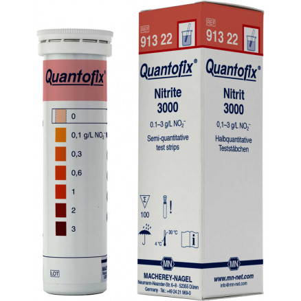 QUANTOFIX NITRITE 0-3G/L 100 BANDELETTES