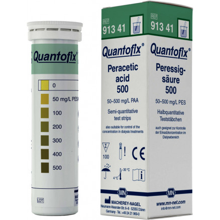 QUANTOFIX ACIDE PERACETIQUE 0-500MG/L 91341 - PACK DE 100
