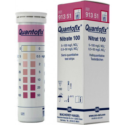 QUANTOFIX NITRATE 0-100MG/L NITRITE 0-50MG/L - PACK DE 100