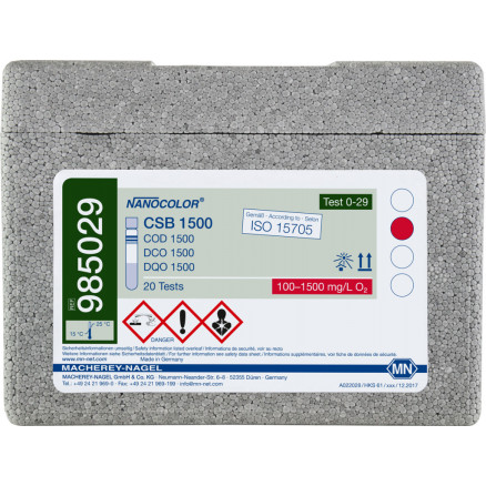 TEST NANOCOLOR DCO 1500 100-1500MG/L 620NM-PACK 20