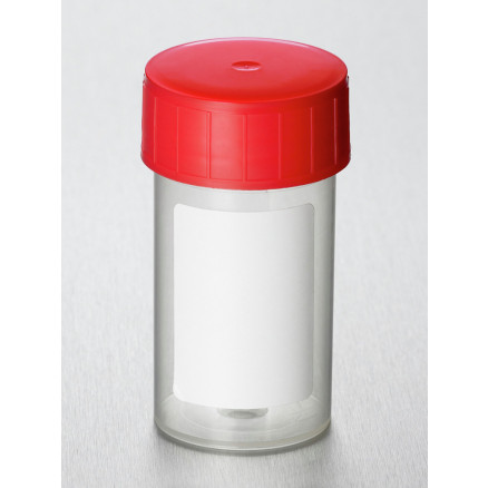POT PPC ASEPTIQUE 60ML TP35 BOUCH. RG ETIQ. BLANC. - X 700