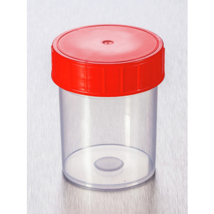 POT PPC ASEPTIQUE 125ML TP50 A BOUCHON ROUGE - X 380