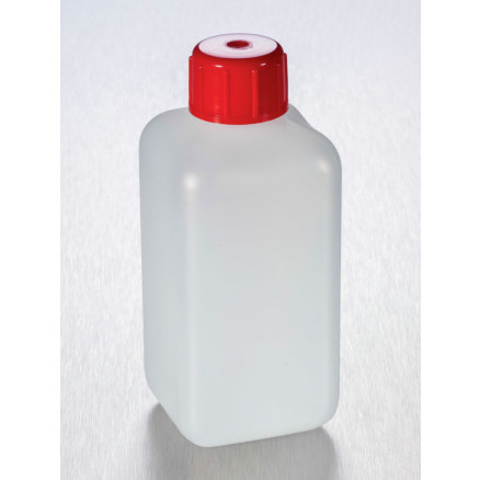 FLACON OCTOGONAL EN PEHD ASEP- TIQUE CAPE ROUGE 250ML - P.208