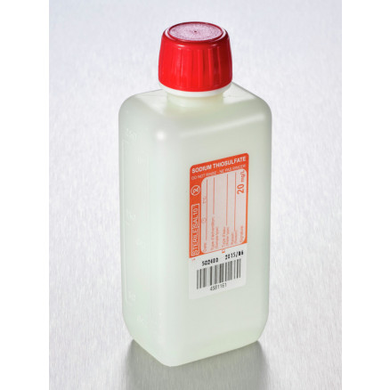 FLACON SODIUM THIOSULFATE 250 ML GRADUE PAR X  200