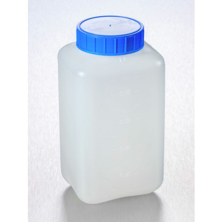 FLACON CARRE LO ASEPTIQUE 1000 ML DOUBLE FERMETURE BLEU X 90