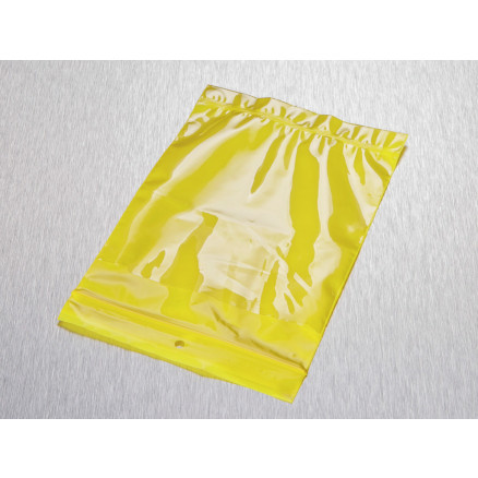 SACHETS DOUBLE POCHE 125X170MM JAUNES - CARTON DE 4000