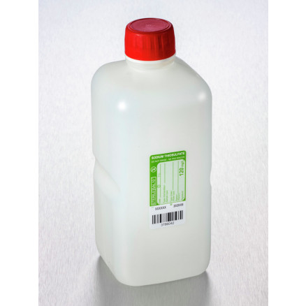 FLACON CARRE PP EO 1L IRRADIE +SOD THIO 120MG S/SU CART.77