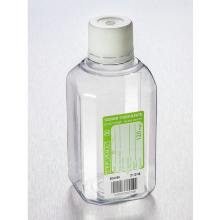 FLACON OCT. STERILE GRADUE 500ML SOD.THIO 120MG/L - X120