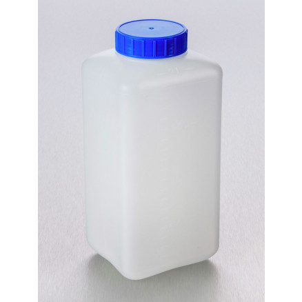 FLACON CARRE PEHD LO TYPE A 2 L B.BLEU ASEPTIQUE X 50