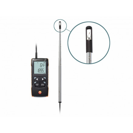 ANEMOMETRE TESTO 425 NUMERIQUE A FIL CHAUD AVEC CONNEXION A L'APP