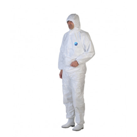 COMBINAISON TYVEK BLANC CAGOULE TAILLE L - BTE 25