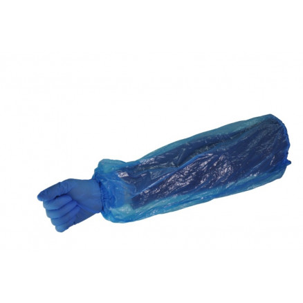 MANCHETTE PEBD BLEU 20X37CM BTE 100