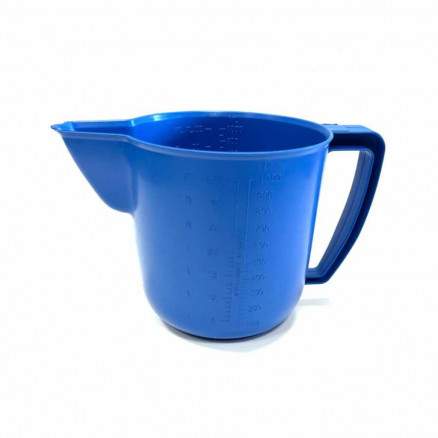 PICHET EMPILABLE BLEU EN PLASTIQUE 1L