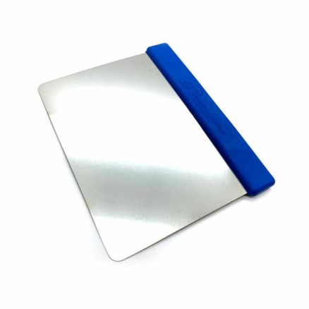 GRATTOIR FLEXIBLE ACIER INOXYDABLE BLEU - 120 X 100MM - PACK X10