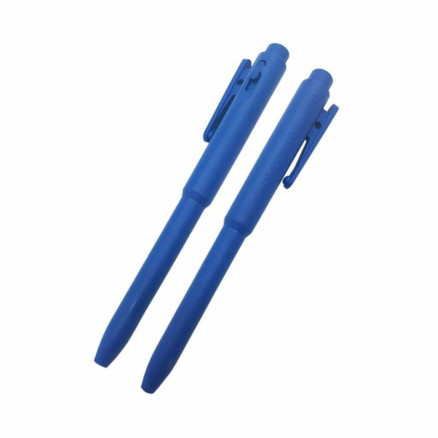STYLO RETRACTABLE AVEC CLIP - CORPS BLEU ENCRE NOIRE - PACK X25