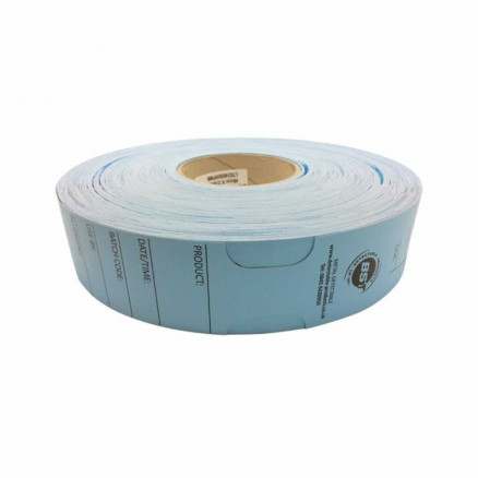 ETIQUETTE A BOUCLE RESISTANT A LA CHALEUR DETECTABLE BLEU - PACK X500