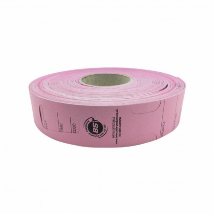ETIQUETTE A BOUCLE RESISTANT A LA CHALEUR DETECTABLE ROSE - PACK X500