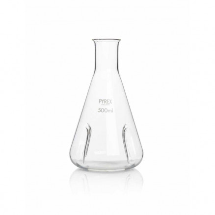 FIOLES ERLENMEYER PYREX AVEC DEFLECTEURS 500 ML - PACK X5