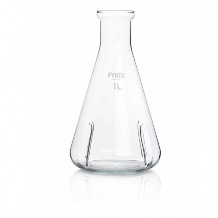 FIOLES ERLENMEYER PYREX AVEC DEFLECTEURS 1000 ML - PACK X5