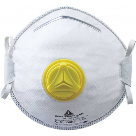 MASQUE RESPIRATOIRE AVEC VALVE FFP2 - PACK X10