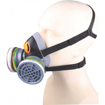 DEMI-MASQUE M6400 CHEM KIT AVEC 2 GALETTES ABEK1 P3