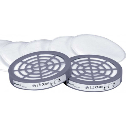KIT DE 6 PREFILTRES P2 POUR DEMI- MASQUE 6400 JUPITER