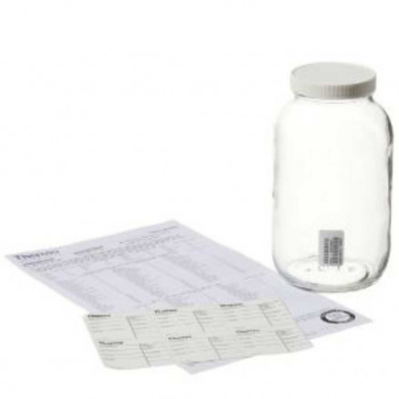 BOCAL D'ECHANTILLONAGE LARGE OUV. AVEC BOUCHON A VIS 1L - PACK X12