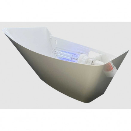 DESINSECTISEUR MURAL DECO GLU LED LAQUE BLANC 1X5W E14 ANTI-ECLATS