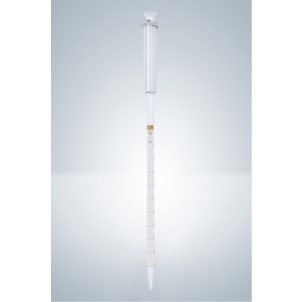 PIPETTE GRADUEE MARRON AVEC PISTON 2ML EN 0.02ML