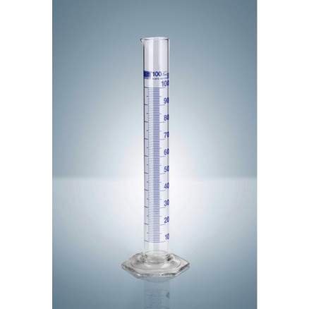 EPROUVETTE VERRE DURAN GRAD. BLEUE CL.B 1L