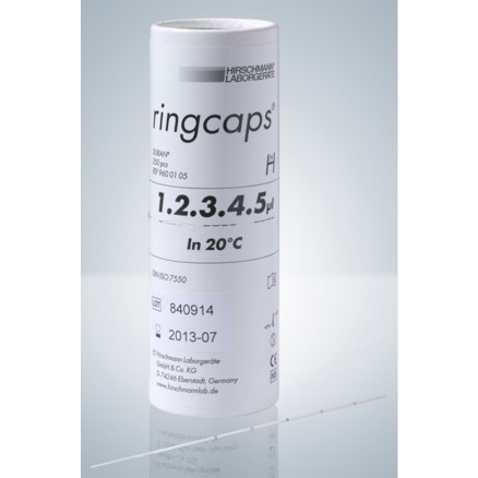 MICROPIPETTE RINGCAP 1 A 5 UL BLANC 5 TRAITS - PACK DE 250