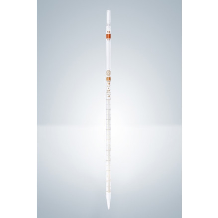 PIPETTE EN VERRE GRADUEE 10ML EN 0,1ML CONF.USP - PACK DE 12
