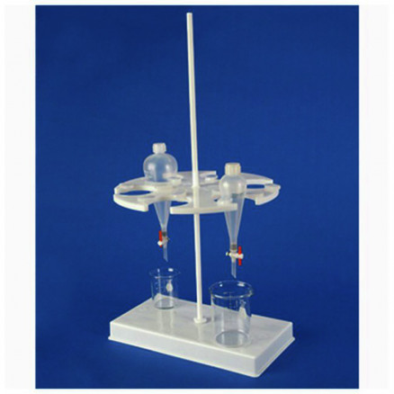 SUPPORT TOURNANT EN MELAMINE BLANC PR 6 AMPOULES A DECANTER
