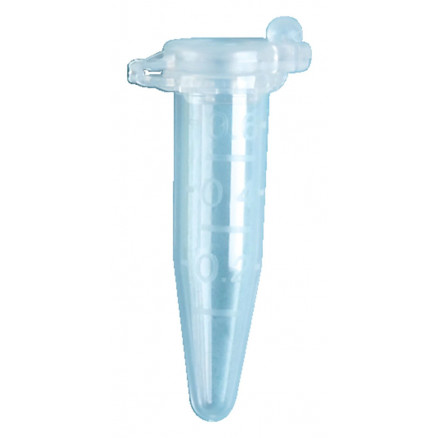 MICROTUBE EN PP CAP.0,6ML AVEC CAPE TRANSPARENTE - PACK 1000