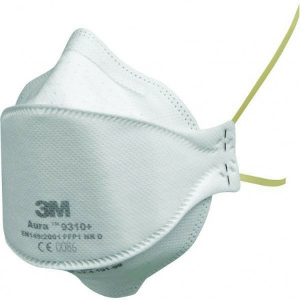 MASQUE PLIABLE AURA 9300+ FFP1 AVEC SOUPAPE - PACK DE 10
