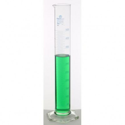 EPROUVETTE VERRE SODOCALCIQUE GRADUEE BLEUE CL.B - CAP.500ML