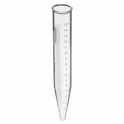 TUBE A CENTRIFUGER VERRE BORO GRADUE FOND CONIQUE 15ML -P.12