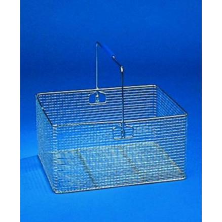 PANIER EN INOX PORTE-VERRERIE USAGE INTENSIF D.400X300200MM