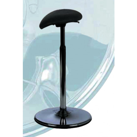 SIEGE ASSIS DEBOUT AVEC SOCLE CHROME