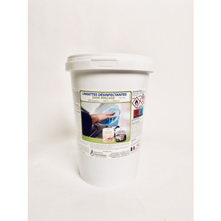 LINGETTES DESINFECTANTES TP2/TP4 180X200MM - BOITE 200