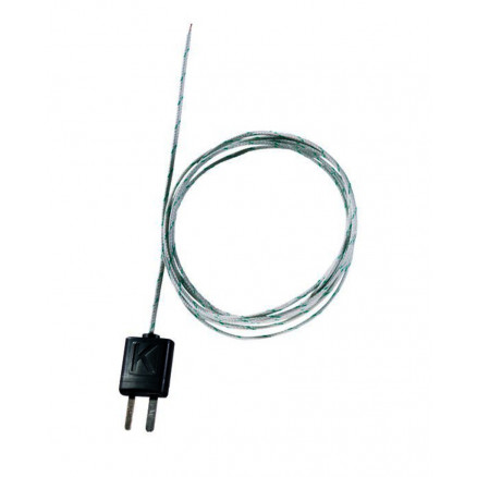 THERMOCOUPLE ISOLE SOIE DE VER RE,FLEXIBLE,1500MM,-50/+400'C