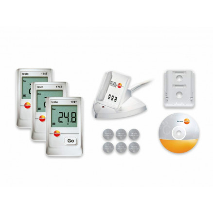 SET TESTO 174-T AVEC INTERFACE USB ET 3 ENREGISTREURS